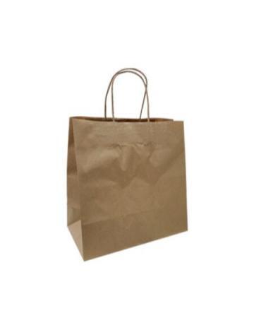 Brown Kraft Paper Takeaway Bag - SMALL